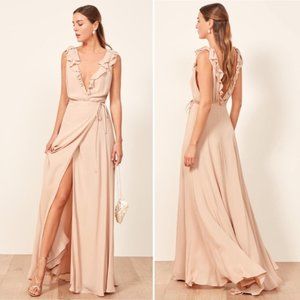 Reformation Peppermint Dress in Champagne Size S